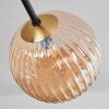 Chehalis Plafondlamp - Glas 15 cm Goud, Zwart, 8-lichts
