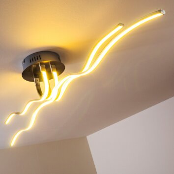 Mapleton Plafondlamp LED Chroom, 4-lichts
