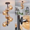 Chehalis Plafondlamp - Glas 12 cm Amber, 8-lichts