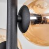 Chehalis Plafondlamp - Glas 10 cm Amber, Duidelijk, 8-lichts