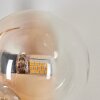 Chehalis Muurlamp - Glas 10 cm Amber, Duidelijk, 3-lichts
