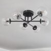 Chehalis Plafondlamp - Glas 10 cm Duidelijk, 6-lichts