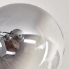 Chehalis Plafondlamp - Glas 15 cm Zwart, 8-lichts