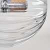 Chehalis Plafondlamp - Glas 10 cm, 12 cm, 15 cm Duidelijk, 8-lichts