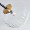 Chehalis Plafondlamp - Glas 15 cm Goud, Zwart, 8-lichts