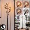 Bernado Staande lamp - Glas 10 cm Rookkleurig, 5-lichts