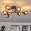 Chehalis Plafondlamp - Glas 10 cm Rookkleurig, 6-lichts