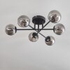 Chehalis Plafondlamp - Glas 10 cm Rookkleurig, 6-lichts