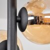 Chehalis Plafondlamp - Glas 10 cm, 12 cm, 15 cm Amber, Duidelijk, 8-lichts