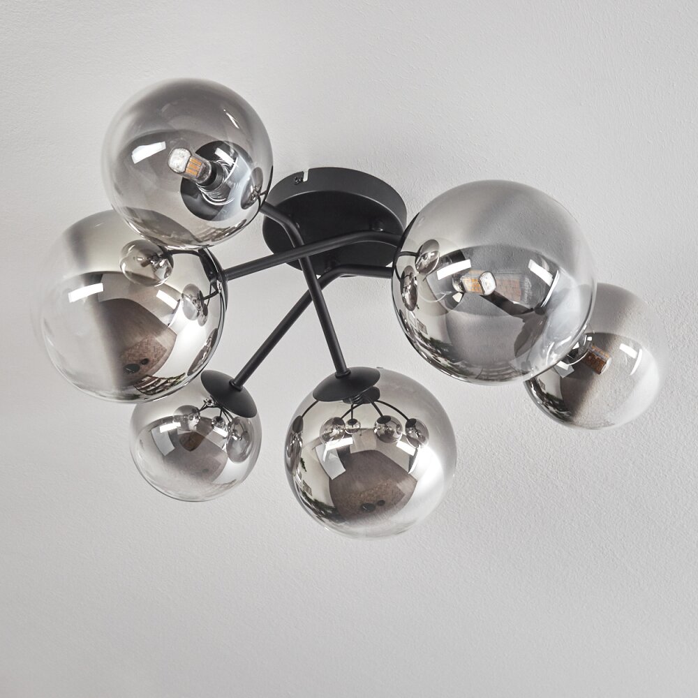 Chehalis Plafondlamp - Glas Goud, Zwart H3730669