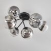 Chehalis Plafondlamp - Glas 12 cm, 15 cm Duidelijk, Rookkleurig, 6-lichts