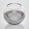 Glazen lampenkap Koyoto Vervangend glas 15 cm Chroom, Duidelijk, Rookkleurig