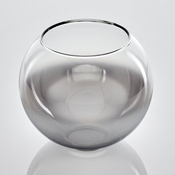 Koyoto Vervangend glas 15 cm Chroom, Duidelijk, Rookkleurig