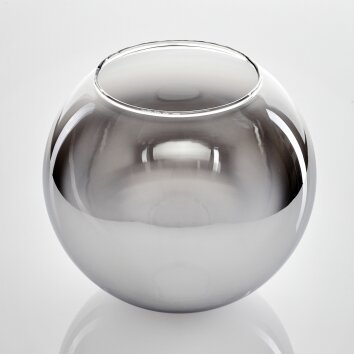 Koyoto Vervangend glas 20 cm Chroom, Duidelijk, Rookkleurig