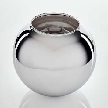 Koyoto Vervangend glas 20 cm Chroom, Rookkleurig