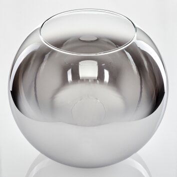Koyoto Vervangend glas 30 cm Chroom, Duidelijk, Rookkleurig