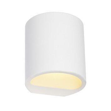 SLV PLASTRA Muurlamp Wit, 1-licht
