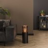 Cylinder Staande lamp Nikkel mat, Zwart, 1-licht