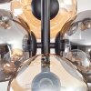 Gastor Plafondlamp - Glas 15 cm Amber, Rookkleurig, 8-lichts