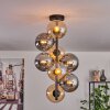 Gastor Plafondlamp - Glas 15 cm Amber, Rookkleurig, 8-lichts
