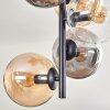 Gastor Plafondlamp - Glas 15 cm Amber, Duidelijk, Rookkleurig, 8-lichts