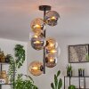 Gastor Plafondlamp - Glas 15 cm Amber, Duidelijk, Rookkleurig, 8-lichts