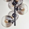Gastor Plafondlamp - Glas 15 cm Duidelijk, Rookkleurig, 8-lichts
