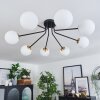 Chehalis Plafondlamp - Glas 12 cm Goud, Zwart, 8-lichts