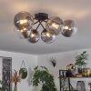 Chehalis Plafondlamp - Glas 15 cm Duidelijk, Rookkleurig, 6-lichts