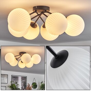 Chehalis Plafondlamp - Glas 15 cm Wit, 6-lichts