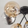 Chehalis Plafondlamp - Glas 15 cm Goud, Zwart, 6-lichts