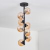 Chehalis Plafondlamp - Glas 10 cm Amber, 8-lichts