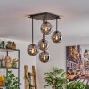 Gastor Plafondlamp - Glas 15 cm Rookkleurig, 5-lichts