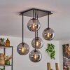 Gastor Plafondlamp - Glas 15 cm Rookkleurig, 5-lichts