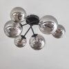 Chehalis Plafondlamp - Glas 12 cm, 15cm Rookkleurig, 6-lichts