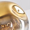 Ripoll Hanger - Glas 30 cm Goud, Duidelijk, 4-lichts