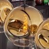 Ripoll Hanger - Glas 30 cm Goud, Duidelijk, 4-lichts