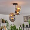 Gastor Plafondlamp - Glas 15 cm Amber, Rookkleurig, 4-lichts