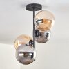 Gastor Plafondlamp - Glas 15 cm Amber, Rookkleurig, 4-lichts