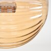 Chehalis Plafondlamp - Glas 10 cm,12 cm Amber, 4-lichts