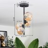 Chehalis Plafondlamp - Glas 10 cm,12 cm Amber, 4-lichts