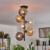 Gastor Plafondlamp - Glas 15 cm Amber, Duidelijk, Rookkleurig, 6-lichts