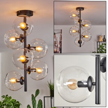 Gastor Plafondlamp - Glas 15 cm Duidelijk, 6-lichts