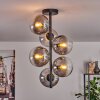Gastor Plafondlamp - Glas 15 cm Duidelijk, Rookkleurig, 6-lichts