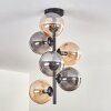 Gastor Plafondlamp - Glas 15 cm Amber, Rookkleurig, 6-lichts