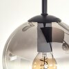 Koyoto Plafondlamp - Glas 15 cm Duidelijk, Rookkleurig, 5-lichts