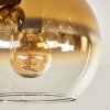 Koyoto Plafondlamp - Glas 15 cm Goud, Duidelijk, 5-lichts