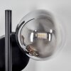 Chehalis Muurlamp - Glas 10 cm, 12 cm Zwart, 2-lichts