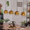 Ripoll Hanger - Glas 25 cm Goud, Duidelijk, 4-lichts