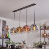 Ripoll Hanger - Glas 30 cm Chroom, Goud, Duidelijk, Koperkleurig, Rookkleurig, 4-lichts